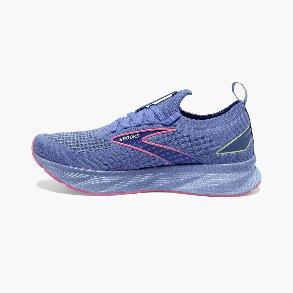 Chaussures Running Route Brooks Levitate StealthFit 6 Noir Bleu Rose Femme | ESI-7609915